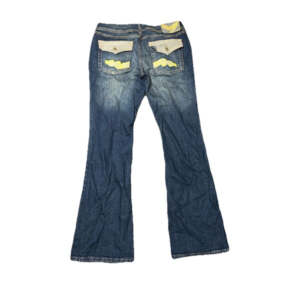 Vintage Rocawear Jeans‎ Flare Size 13 Embroidered Pocket Flap Y2K Skater Grunge - Picture 5 of 7